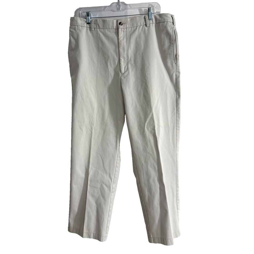 Kenneth Cole Reaction Pants Mens Beige Khaki Pleated Front Straight Leg - 38/30*